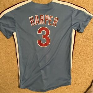 Phillies Powder Blue Bryce Harper Jersey